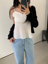 Richard Frill Sleeveless Blouse