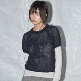 刺繍ネットレグランニット (Navy) F25QB090