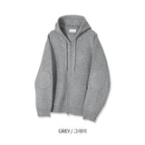 No.1076 M KNIT hood ZIP-UP (7color)