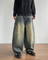 Pove Curved Denim Pants