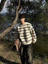 SCOPE STRIPE MOHAIR KNIT