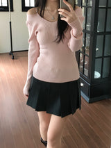 Rubin off-shoulder knitwear (2 colors)