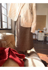 ウールフローウォームニットカーディガン