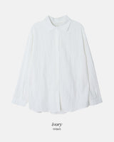 #ベーシックレーヨンルーズフィットシャツ (4color)