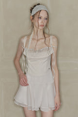 SWAN LACE HAIRBAND cream