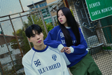 FOOTBALL JERSEY SWEAT - NAVY/WHITE