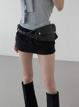 For Leather Pouch Belt Bag