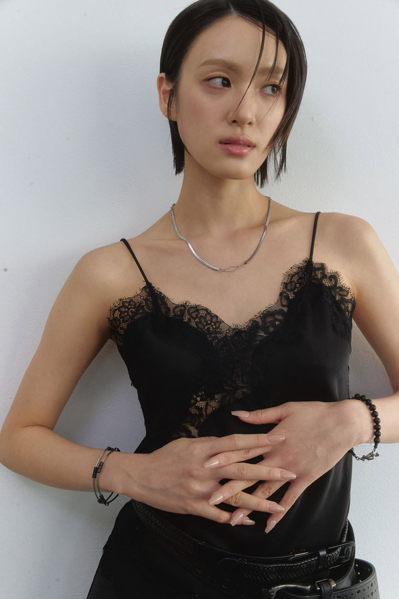 Rhombus line necklace