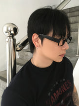 No.1731 retro horn-rimmed glasses