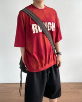 フォルディングプリントショートスリーブTシャツ