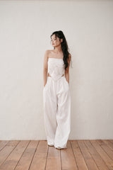 Flower scarf (Ivory)