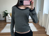 lace stripe tee