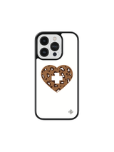 [Glass] Leopard Heart Case