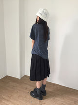 Damage crewneck t-shirt (2color)