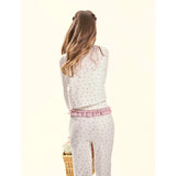 [GirlyFancyClub] Charming Floral * Comfortable Brushed Home Wear Small Floral Cardigan for Outdoor Wear