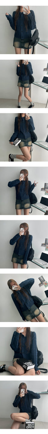 [Planning!] Remy Twisted Round Knit Cardigan (8 colors)