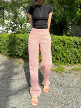 COTTON CANDY DYING SEMI WIDE FIT DENIM PANTS code 21002