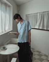 Edith Linen Half Shirt