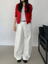 Nanore Round Neck Knit Cardigan