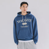 アーチロゴフードTシャツ　ブルー