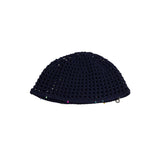Crochet Net Beanie (navy)