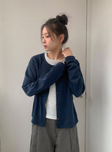 26SS★ [BAONHAUS]ペルキーレイヤードリブカーディガン