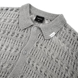 Pastel gray see through cardigan