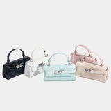 Crocodile Leather Square Shoulder Crossbody Bag