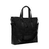 Dual Top Canvas Tote Bag_Black