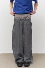 Tale Striped Sagging Pants