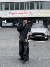 Ty Sun Balloon Wide Banding Denim Pants