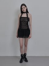 LACE TUBETOP OPS & SCARF