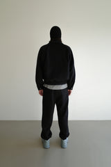 Wool zipup jumper, Black