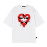 ファンキースターハートオーバーフィット半袖Tシャツ_WHITE
