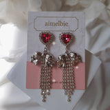Party Ribbon Princess Piercing - Rosepink/Silver Color