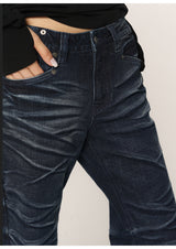 CONFUN Design sense three-dimensional cat whiskers, aged washed flared jeans style