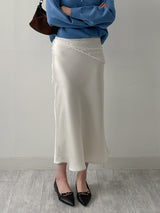 Gomez Satin Mermaid Long Skirt