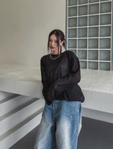 [MADE][U-BASIC] Signature see-through long sleeve