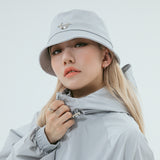 Chrome Bucket Hat Light Gray