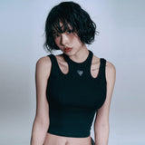 Heart Logo Golji Sleeveless - BLACK