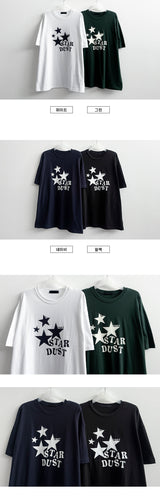 Star オーバーサイズフィット半袖Tシャツ