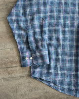 AF SEERSUCKER CHECK SHIRT BLUE