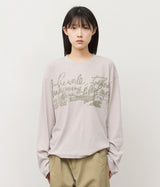 (W)グラフィックスプリントロングスリーブ