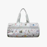 Floral Monogram Cylinder Bag Cool-Gray