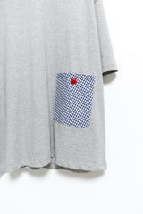 apple button check pocket top(2colors)