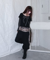 パンキーボウレイヤードT - black