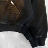 Oversized Full Zip Hoodie - Faded Black