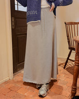 And banding long skirt