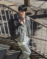 Kai Nylon Glossy Piping Zip-up