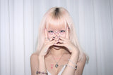Secret Heart Necklace (Pink/Black)
